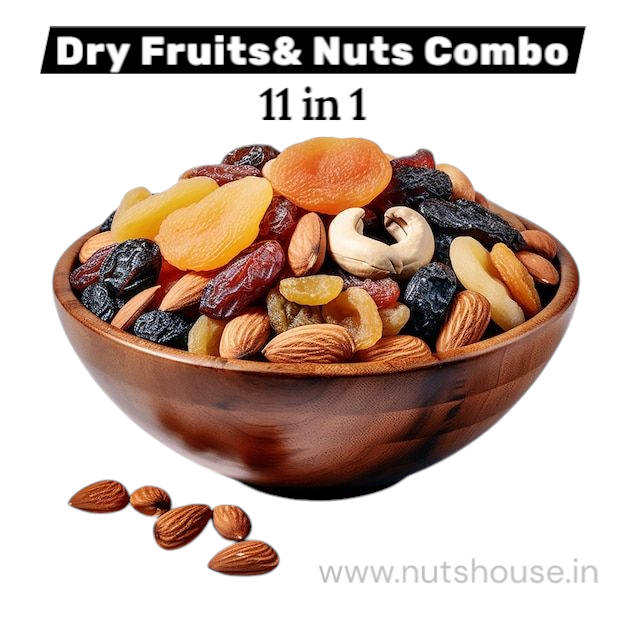 2025/07/1000671676.png Dryfruits & Nuts Combo 11 in 1 Pack - 1.1kg - Image 1