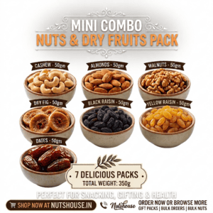 Mini Combo Nuts Dry fruits Pack -350gm - 7in1